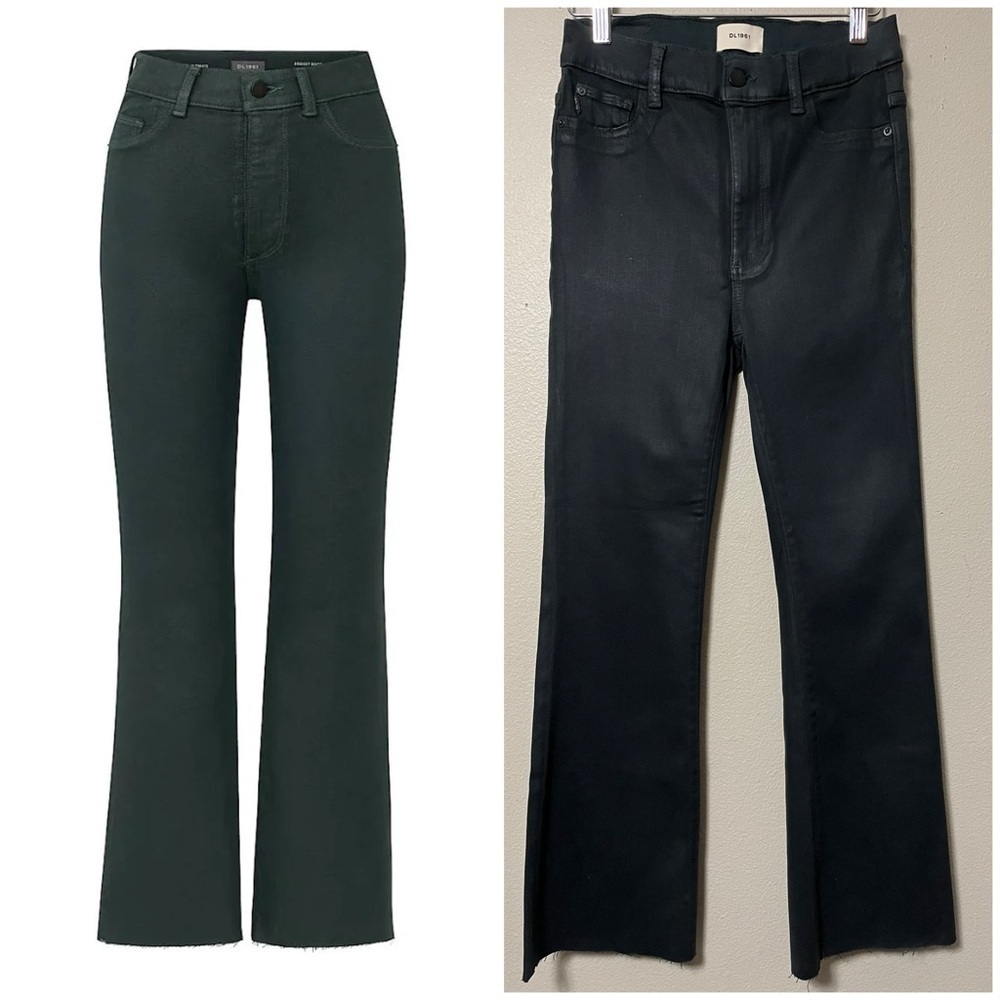 DL1961 Bridget Boot Deep Pine High-Rise Instasculpt Crop Jean size 28